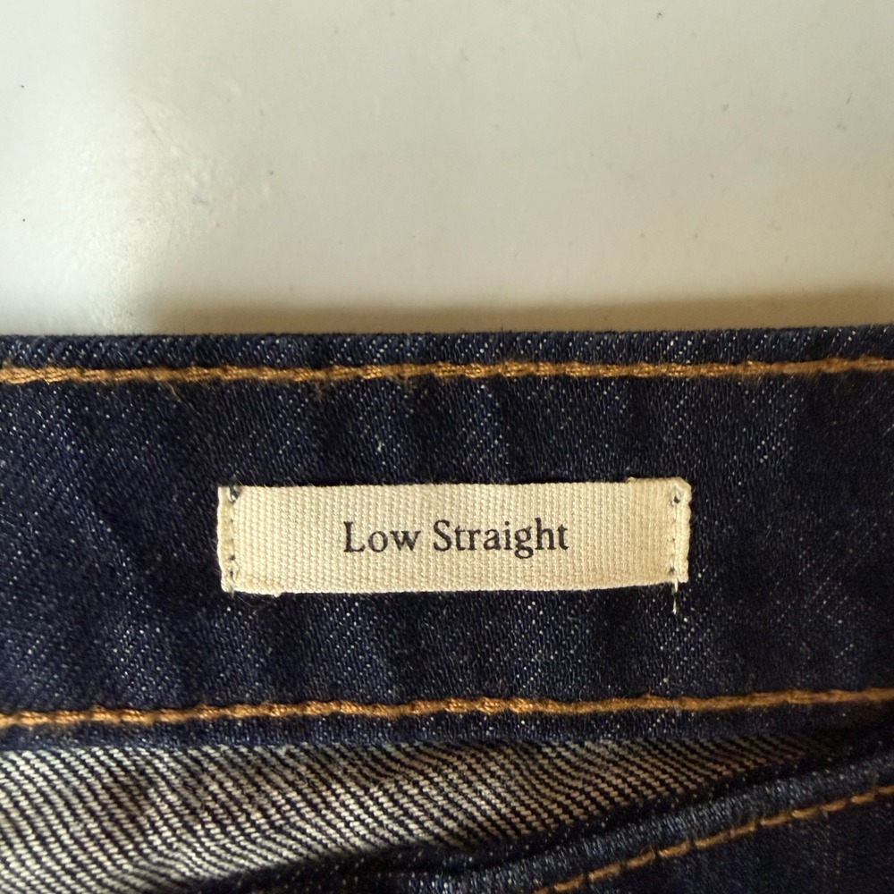Cotton On Jeans Women 28 Blue Rigid Low Straight Denim Dark Wash 100% Cotton NWT - Picture 5 of 16